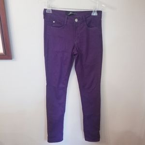 Domino Royal Purple Skinny Jeans Size 28